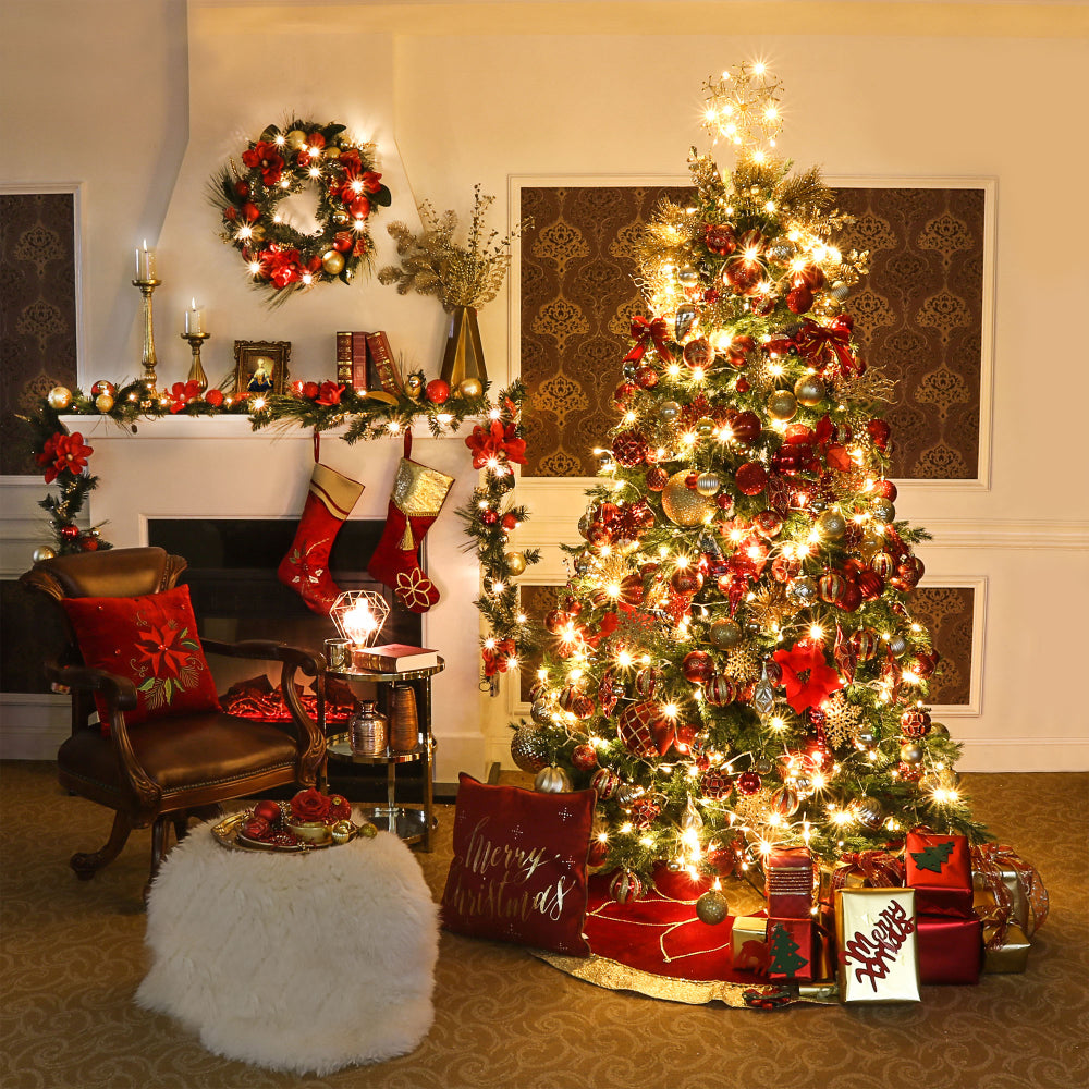 35ct 70mm Shatterproof Christmas Tree Ornament Set