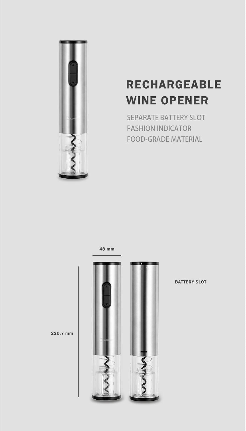Electric Wine Bottle Opener Gift Set – (Dry Battery)