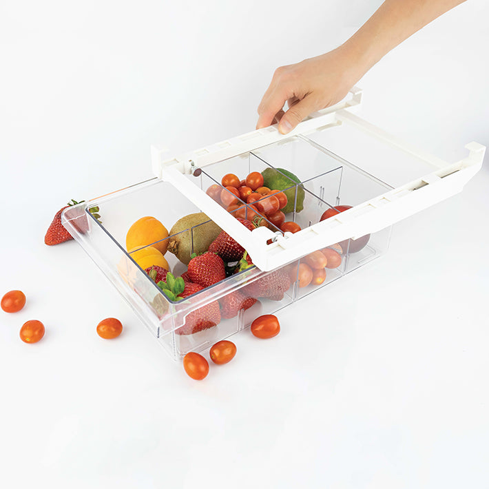 Multi Section Fridge Drawer Organizer