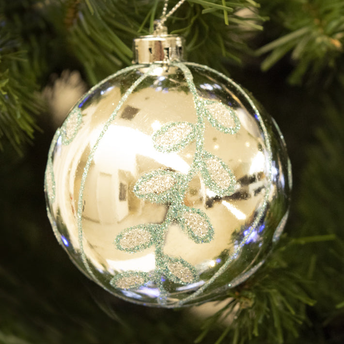 16ct 75mm Winter Silver and Blue Shatterproof Christmas Ornaments