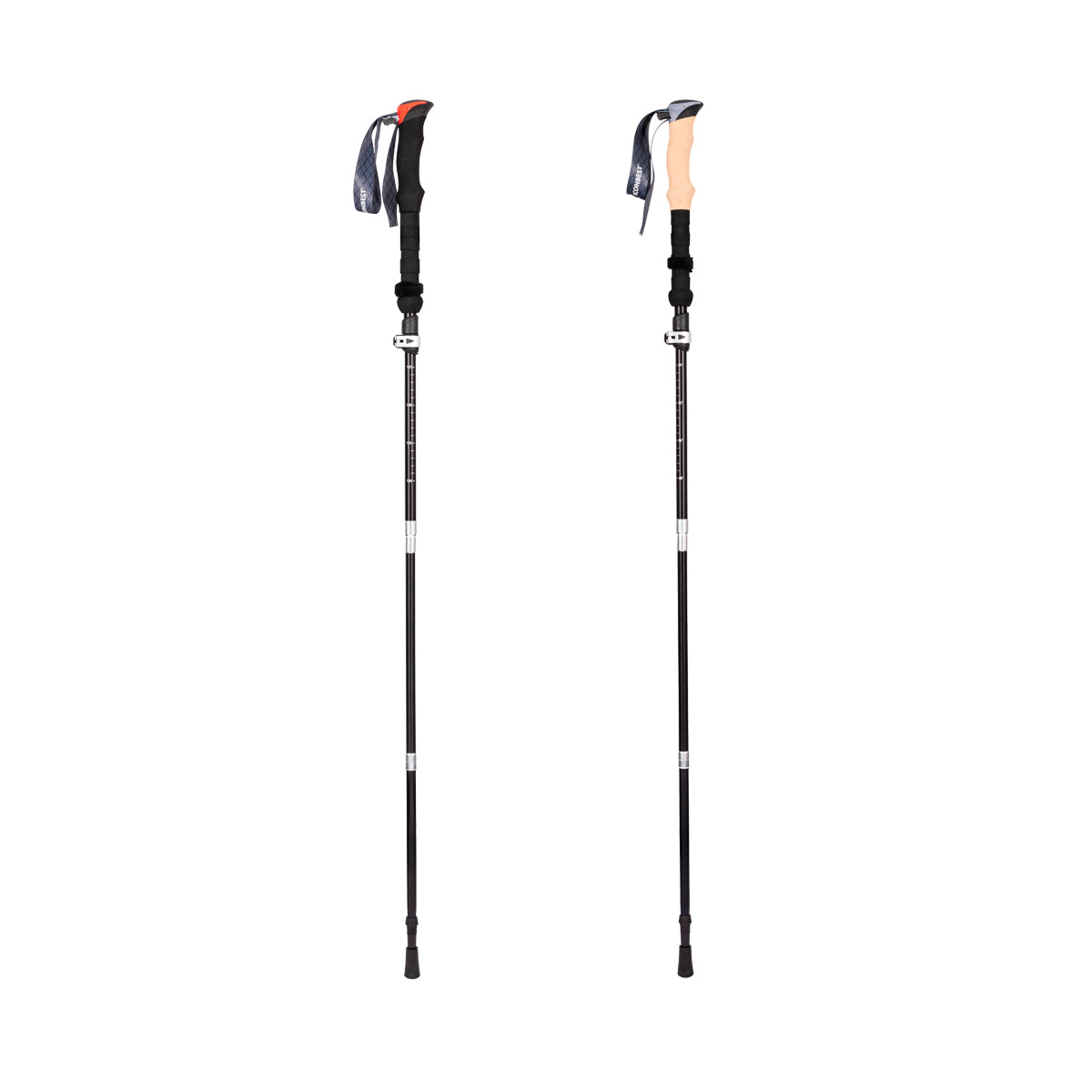 Icon Best 2 Pack Aluminum Folding Trekking Pole (7075 Aluminum)
