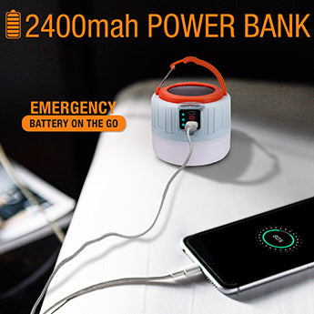 LED Camping Lantern, Solar & USB Rechargeable Camping Light