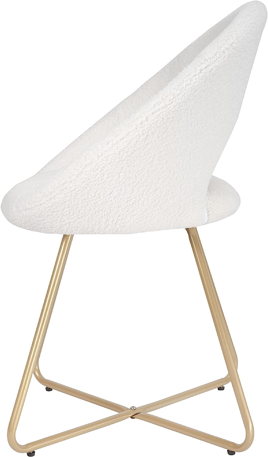 Velvet and Metal Modern Dining Chair