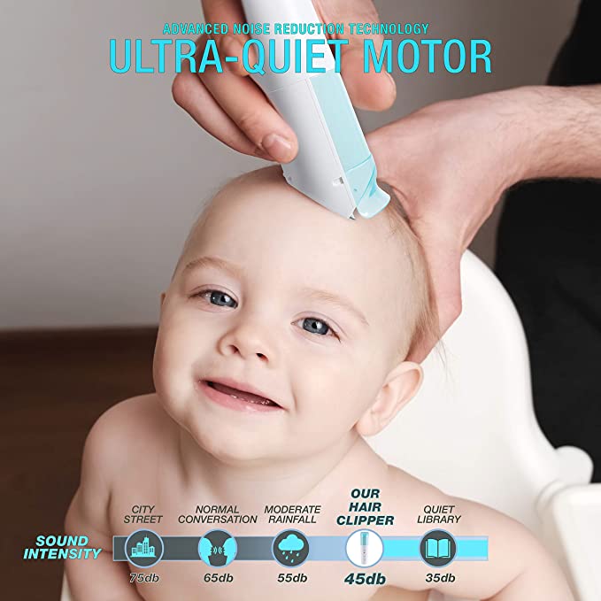 Rechargeable Cordless Electric Hair Clippers/Shaver for Baby with Vacuum function