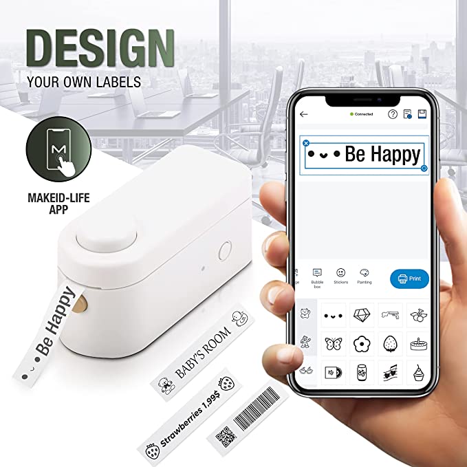 Rechargeable Wireless Portable Mini–Label Printer