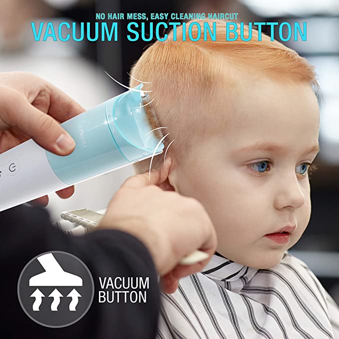 Rechargeable Cordless Electric Hair Clippers/Shaver for Baby with Vacuum function