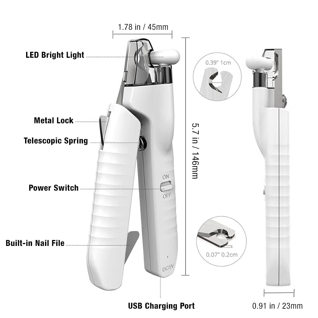 Pet Nail Clipper with LED Light
