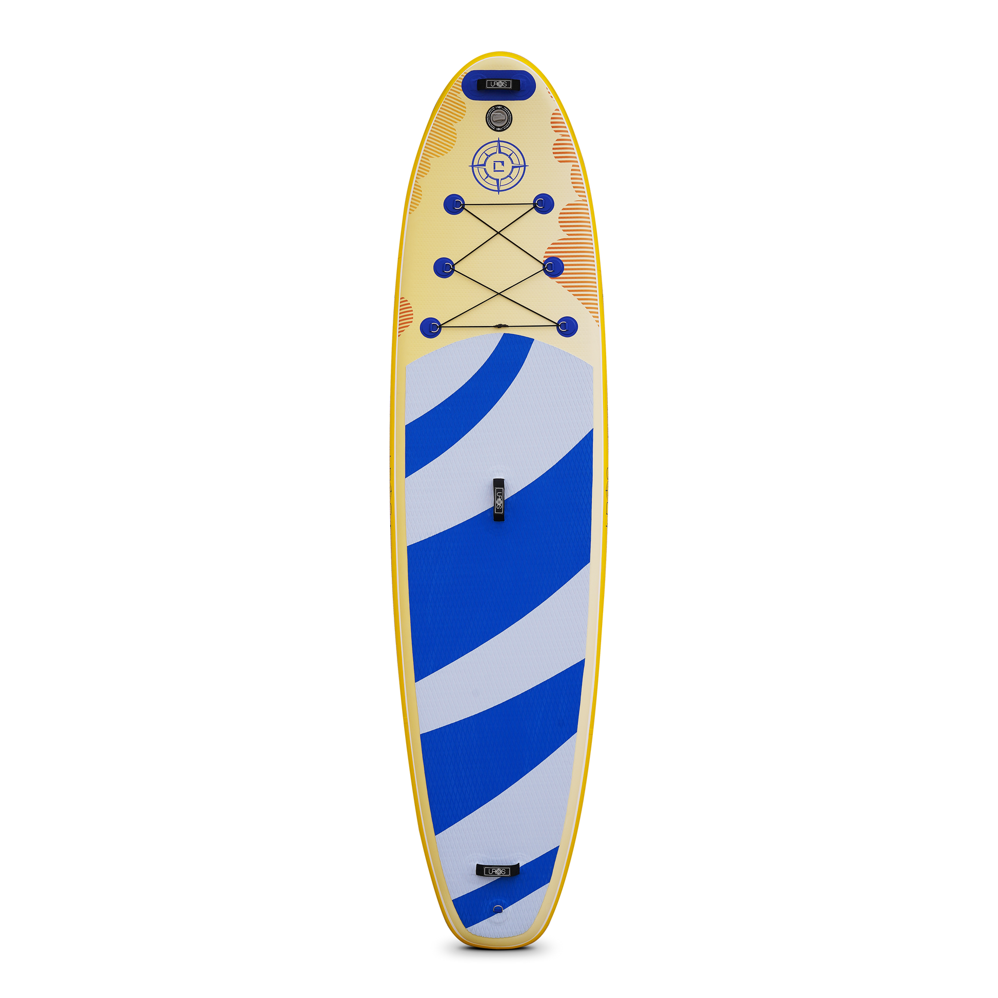 Best Inflatable Paddle Board Blue & Tan Wave Design