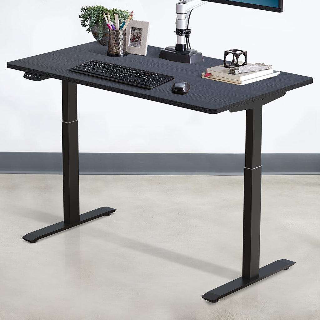 Bureau rectangulaire à hauteur réglable électrique