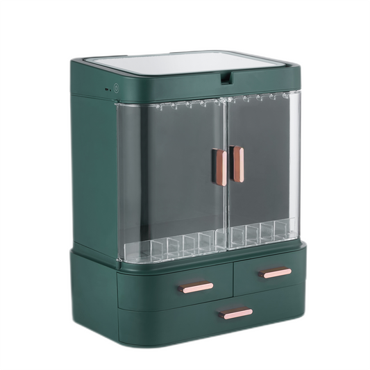 Luxury Makeup & Cosmetics Organizer With LED Mirror Light