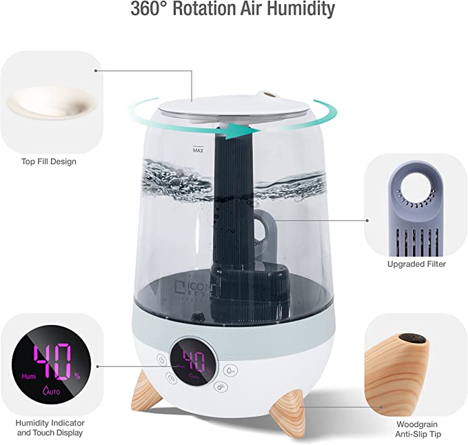 3.5 L Ultrasonic Cool Mist Air Humidifier& Diffuser