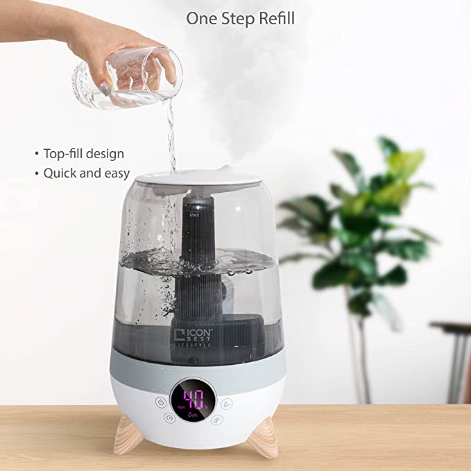 3.5 L Ultrasonic Cool Mist Air Humidifier& Diffuser – ICON BEST