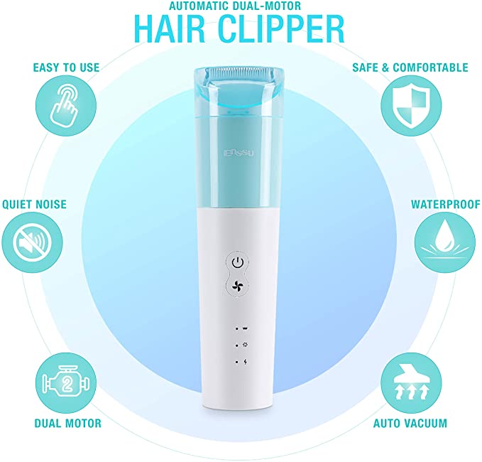 Rechargeable Cordless Electric Hair Clippers/Shaver for Baby with Vacuum function
