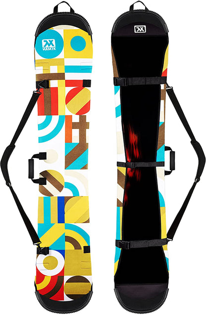 Front & Back of the Snowboard Sleeve
