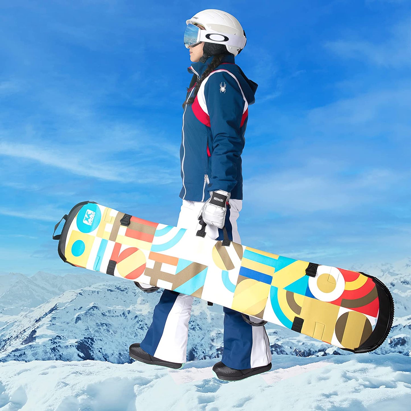 Person Carrying Snowboard 