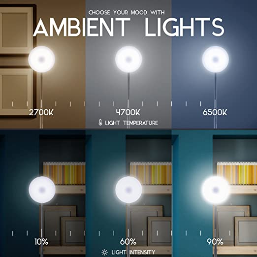 Smart LED Floor Lamp – Dimmable Adjustable Lamp, App Control (Black)