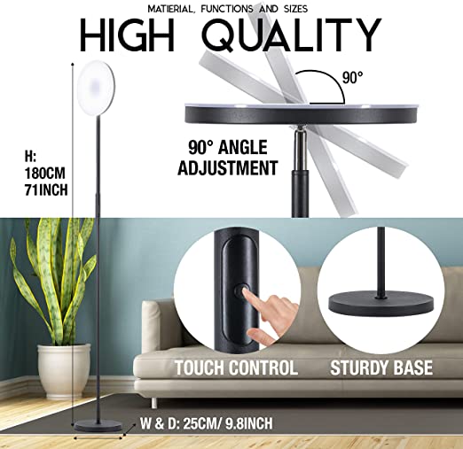 Best led torchiere floor hot sale lamp