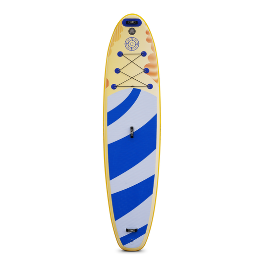Best Inflatable Paddle Board Blue & Tan Wave Design